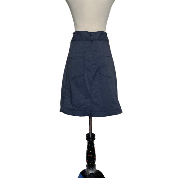 Athleta gray zippered pockets mini skirt size 10 - Picture 8 of 9